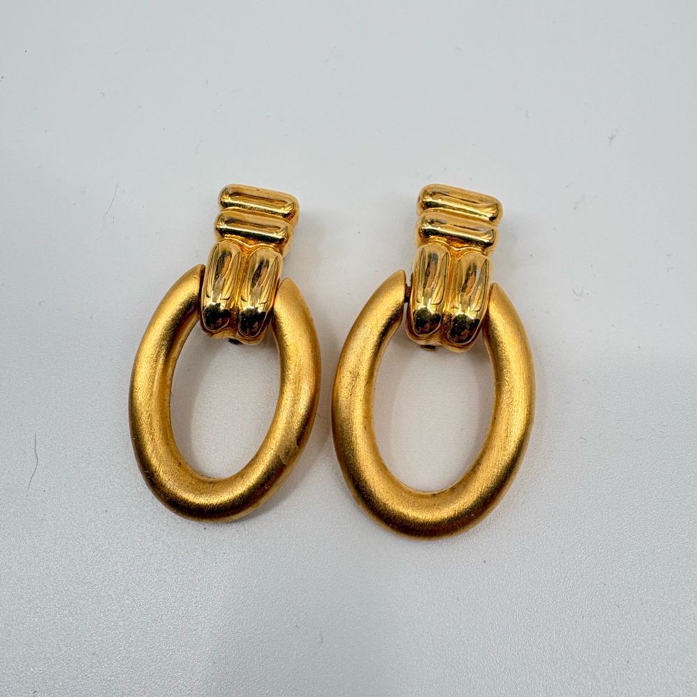 Premier USA | Elegant Gold toned Hoop clip on Earrings
